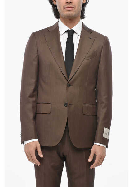 Costume CORNELIANI Cc Collection Virgin Wool 2 -Buttons Suit With Patch Pockets Brown Barbati (BM 19710362) 2