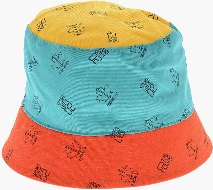 Caciuli DSQUARED2 All-Over Monogram Color Block Bucket Hat Multicolor Baieti (BM 19710365) 2