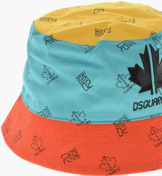 Caciuli DSQUARED2 All-Over Monogram Color Block Bucket Hat Multicolor Baieti (BM 19710365) 3