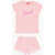 Diesel Cotton Stelap T-Shirt And Shorts Set Pink