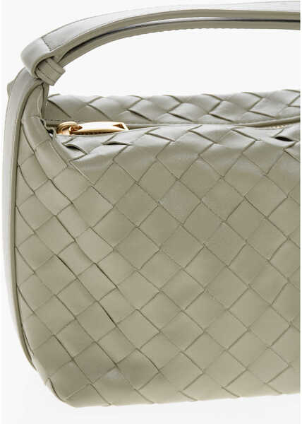 Genti de mana Bottega Veneta Braided Leather Handbag Green Femei (BM 19710380) 3