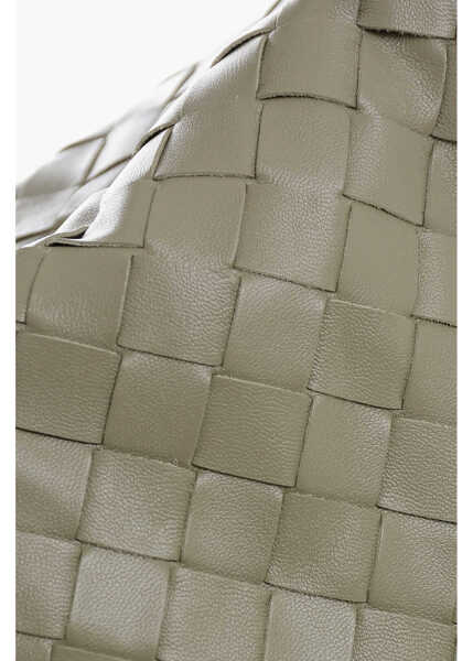 Genti de mana Bottega Veneta Braided Leather Handbag Green Femei (BM 19710380) 4
