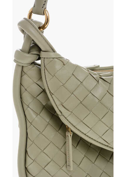 Genti de umar Bottega Veneta Braided Leather Shoulder Bag Green Femei (BM 19710401) 4