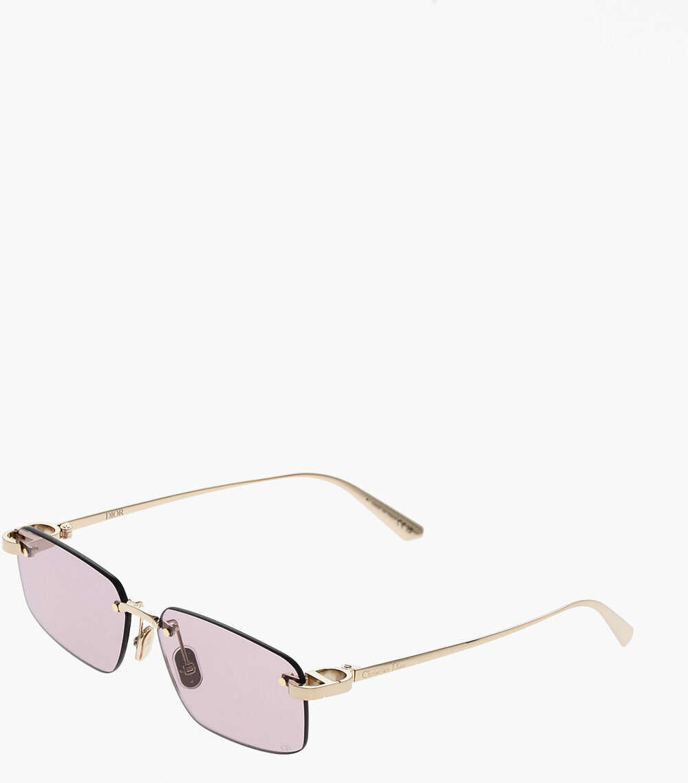 Ochelari de soare Dior Rimless Cdior S4U Sunglasses With Colored Lenses And Golden Pink Femei (BM 19710416) 2