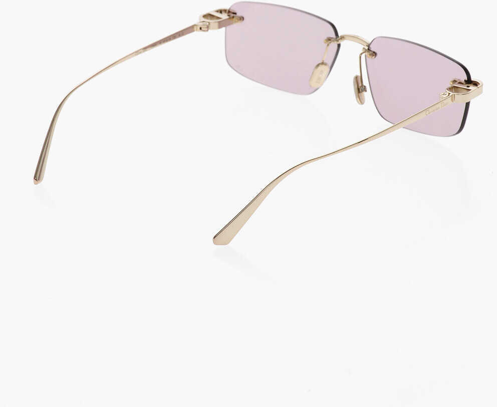 Ochelari de soare Dior Rimless Cdior S4U Sunglasses With Colored Lenses And Golden Pink Femei (BM 19710416) 3
