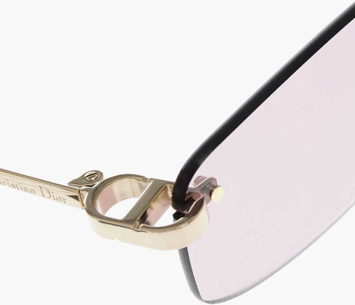 Ochelari de soare Dior Rimless Cdior S4U Sunglasses With Colored Lenses And Golden Pink Femei (BM 19710416) 4