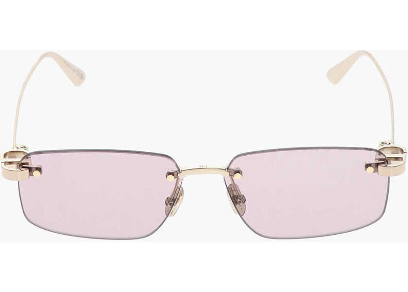 Ochelari de soare Dior Rimless Cdior S4U Sunglasses With Colored Lenses And Golden Pink Femei (BM 19710416) 1