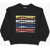 DSQUARED2 Brushed Cotton Relax Crew-Neck Sweatshirt With Multicolor Lo Black