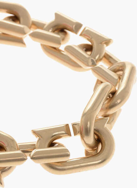 Coliere Salvatore Ferragamo Gold Finished Maxi Chain Necklace Gold Femei (BM 19710428) 2