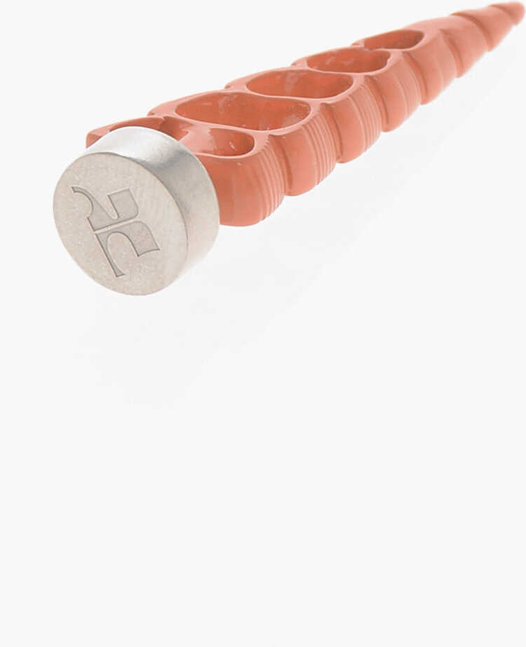 Cercei COURRGES Enamelled Design Shell Single Earring Orange Femei (BM 19710431) 2