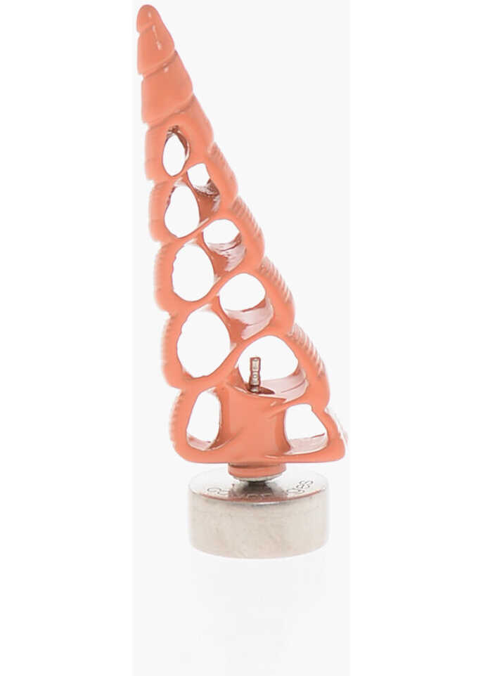 Cercei COURRGES Enamelled Design Shell Single Earring Orange Femei (BM 19710431) 1
