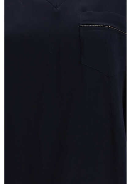 Tricouri Fabiana Filippi Short-sleeved T-shirt BLU NOTTE Femei (BM 19710530) 3