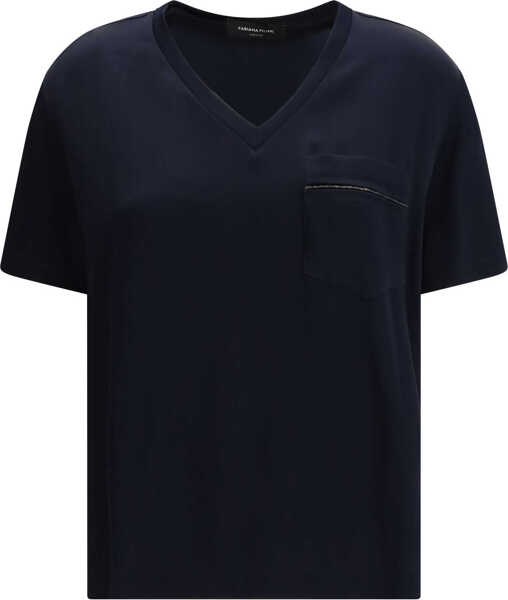Tricouri Fabiana Filippi Short-sleeved T-shirt BLU NOTTE Femei (BM 19710530) 1