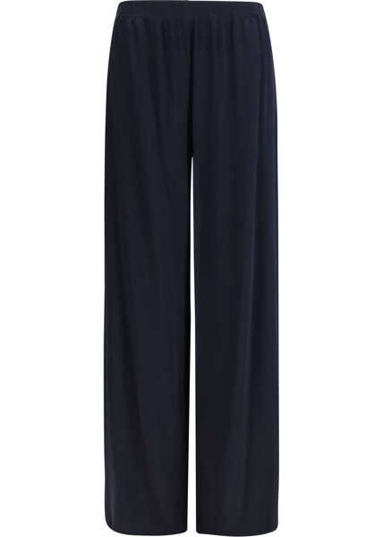 Pantaloni casual Fabiana Filippi Viscose-blend Trousers BLU NOTTE Femei (BM 19710533) 1