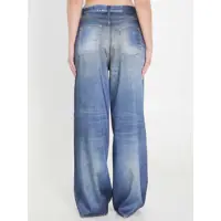 Pantaloni casual Golden Goose Dama - Pantaloni casual Golden Goose Printed Pants Jeans Effect BLUE Femei (BM 19710548) - B-mall.ro