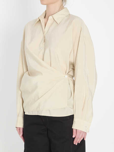 Camasi LEMAIRE Straight Collar Twisted Shirt CREAM Femei (BM 19710554) 2
