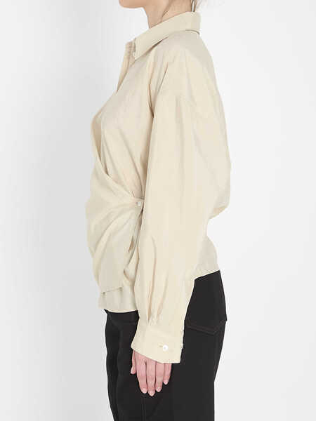 Camasi LEMAIRE Straight Collar Twisted Shirt CREAM Femei (BM 19710554) 3