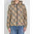 Burberry Check Jacket With Hood BEIGE