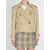 Burberry Cropped Trench Jacket In Gabardine YELLOW