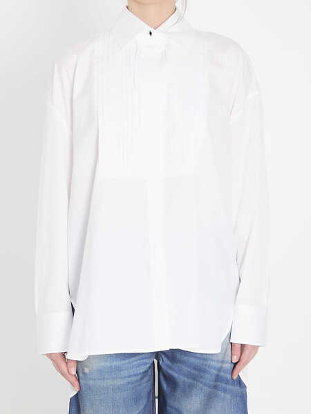 Camasi Golden Goose Oversized Cotton Shirt WHITE Femei (BM 19710575) 1