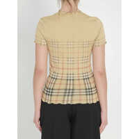 Tricouri Burberry Dama - Tricouri Burberry Stretch Cotton T-Shirt BEIGE Femei (BM 19710578) - B-mall.ro