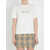 Burberry Check Cotton T-Shirt WHITE