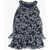 DSQUARED2 Floral Patterned Tulle Dress With Front Button Closure Blue