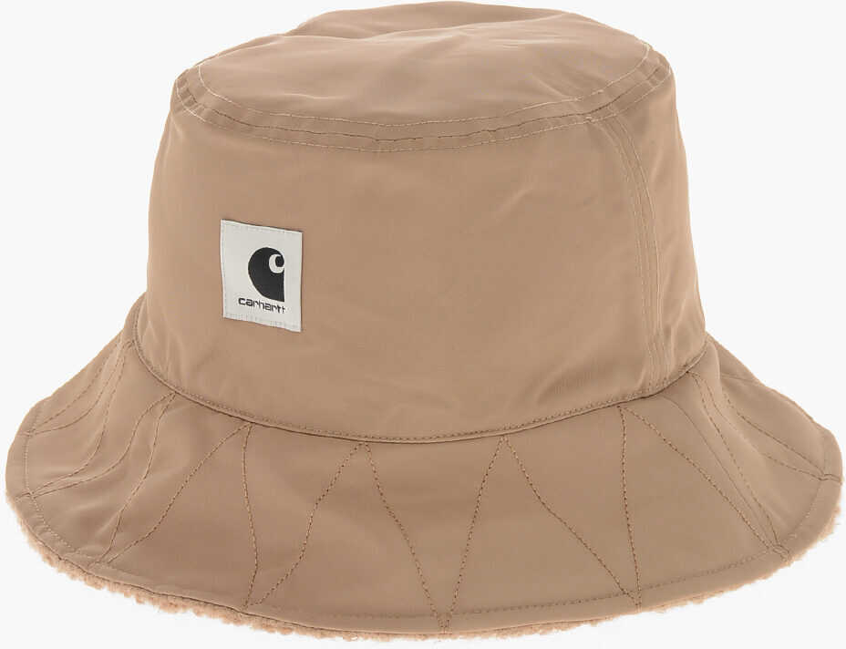 Caciuli Carhartt Teddy Fabric Bucket Hat With Reversible Design Brown Fete (BM 19710662) 3