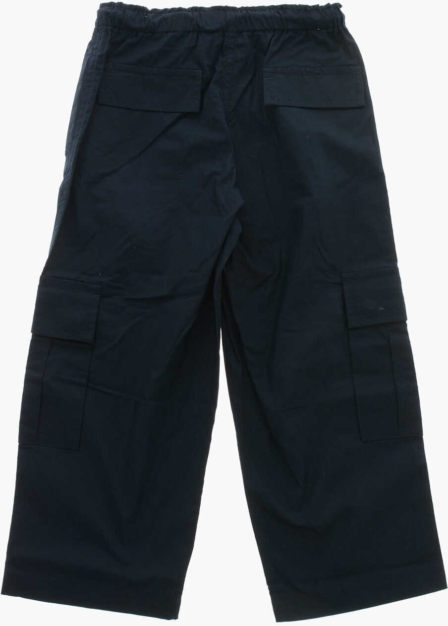 Pantaloni N21 Kids Cotton Cargo Pants With Drawstring Blue Fete (BM 19710665) 3