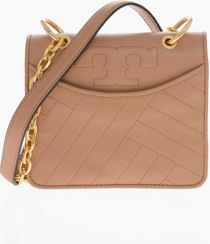 Genti de umar Tory Burch Quilted Leather Alexa Mini Shoulder Bag Brown Femei (BM 19710668) 1