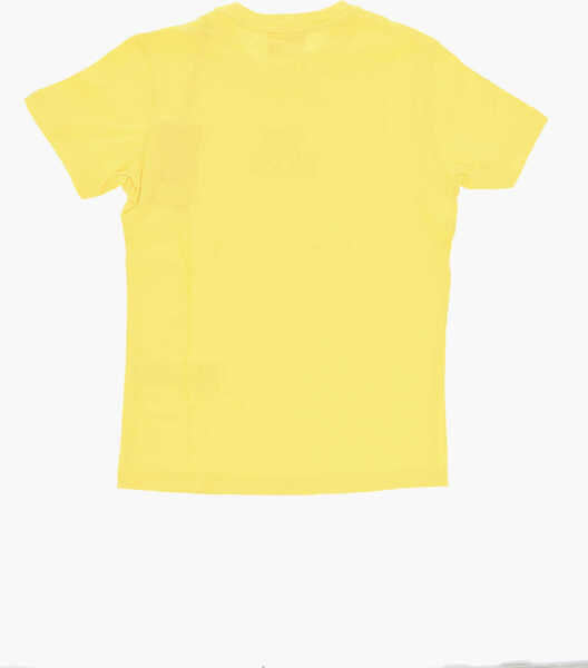 Tricouri Diesel Cotton Toggi Crew-Neck T-Shirt With Print Yellow Baieti (BM 19710671) 3