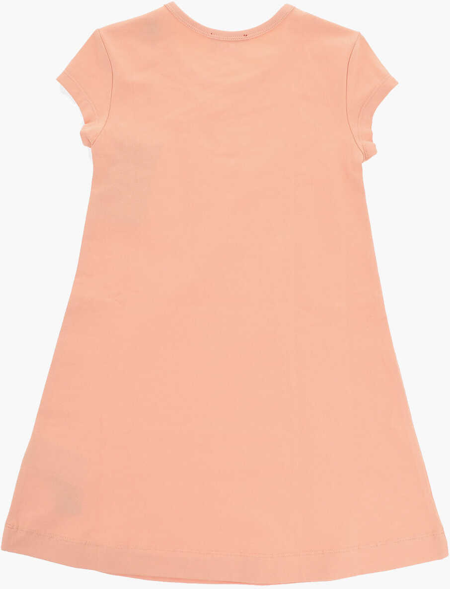 Rochii Diesel Stretch Cotton Dangielam A-Line Dress With Cut-Out Detail Orange Fete (BM 19710683) 3