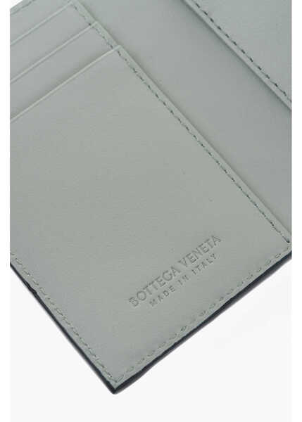 Portofele Bottega Veneta Braided Leather Wallet Midnight Blue Barbati (BM 19710692) 3