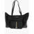Moschino Love Textured Faux Leather Tote Bag With Chain Black