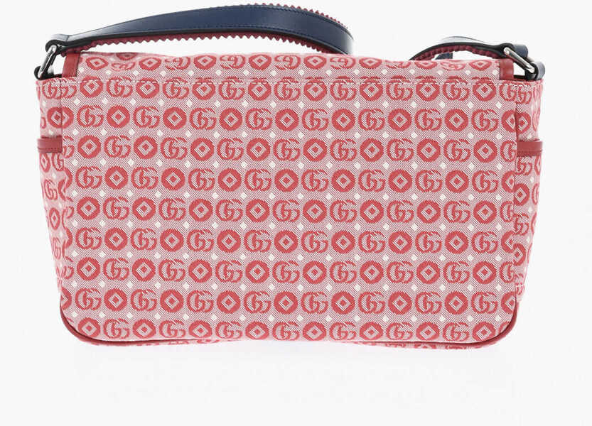 Genti tip postas Gucci Monogram Canvas Crossbody Bag Red Fete (BM 19710704) 2