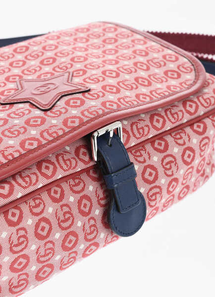 Genti tip postas Gucci Monogram Canvas Crossbody Bag Red Fete (BM 19710704) 4