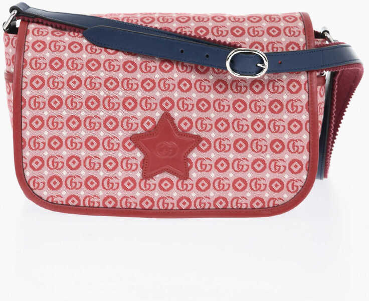 Genti tip postas Gucci Monogram Canvas Crossbody Bag Red Fete (BM 19710704) 1