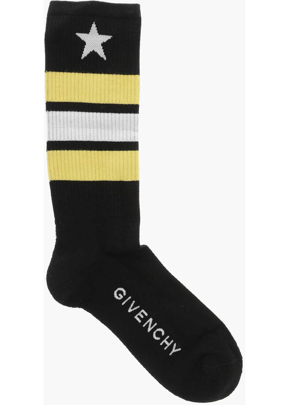 Sosete Givenchy Cotton Terry Socks With Contrasting Bands Black Barbati (BM 19710707) 1