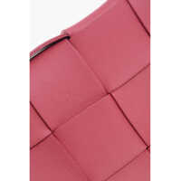 Genti de umar Bottega Veneta Dama - Genti de umar Bottega Veneta Braided Leather Cassette Shoulder Bag Red Femei (BM 19710719) - B-mall.ro