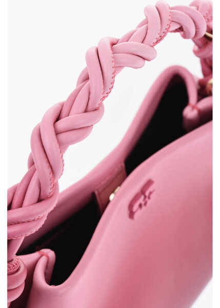 Genti de mana Ganni Degrad Leather Handbag With Removable Shoulder Strap Pink Femei (BM 19710722) 4