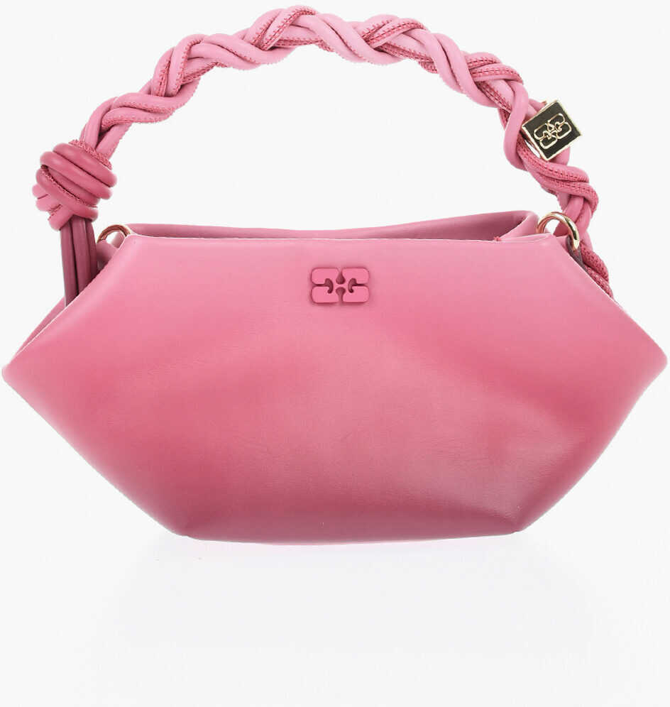Genti de mana Ganni Degrad Leather Handbag With Removable Shoulder Strap Pink Femei (BM 19710722) 1