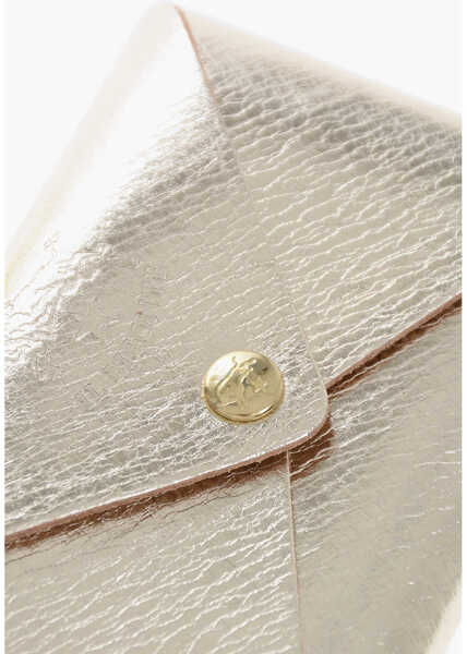 Portofele IL BISONTE Textured Leather Coin Holder Gold Femei (BM 19710725) 3