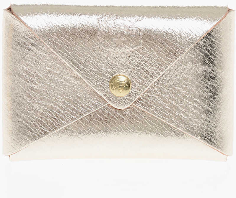 Portofele IL BISONTE Textured Leather Coin Holder Gold Femei (BM 19710725) 1