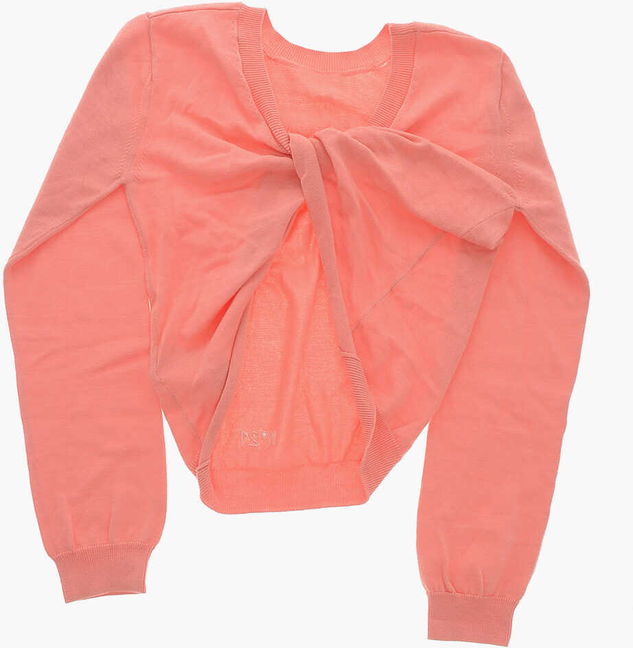 Pulovere N21 Kids Crew Neck Cotton Sweater With Front Knot Pink Baieti (BM 19710743) 3