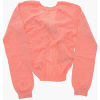 Pulovere N&deg;21 Kids Crew Neck Cotton Sweater With Front Knot