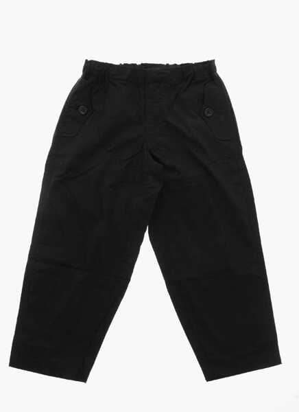 Pantaloni casual N21 Kids Cotton Pants With Flap Pockets Black Baieti (BM 19710752) 1