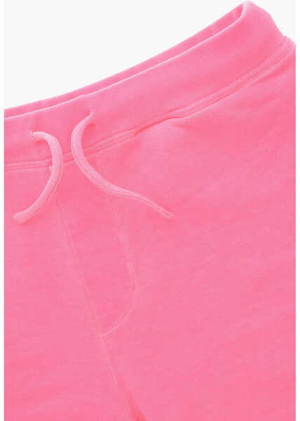 Pantaloni scurti DSQUARED2 Brushed Cotton Icon Shorts With Drawstring Pink Baieti (BM 19710755) 2