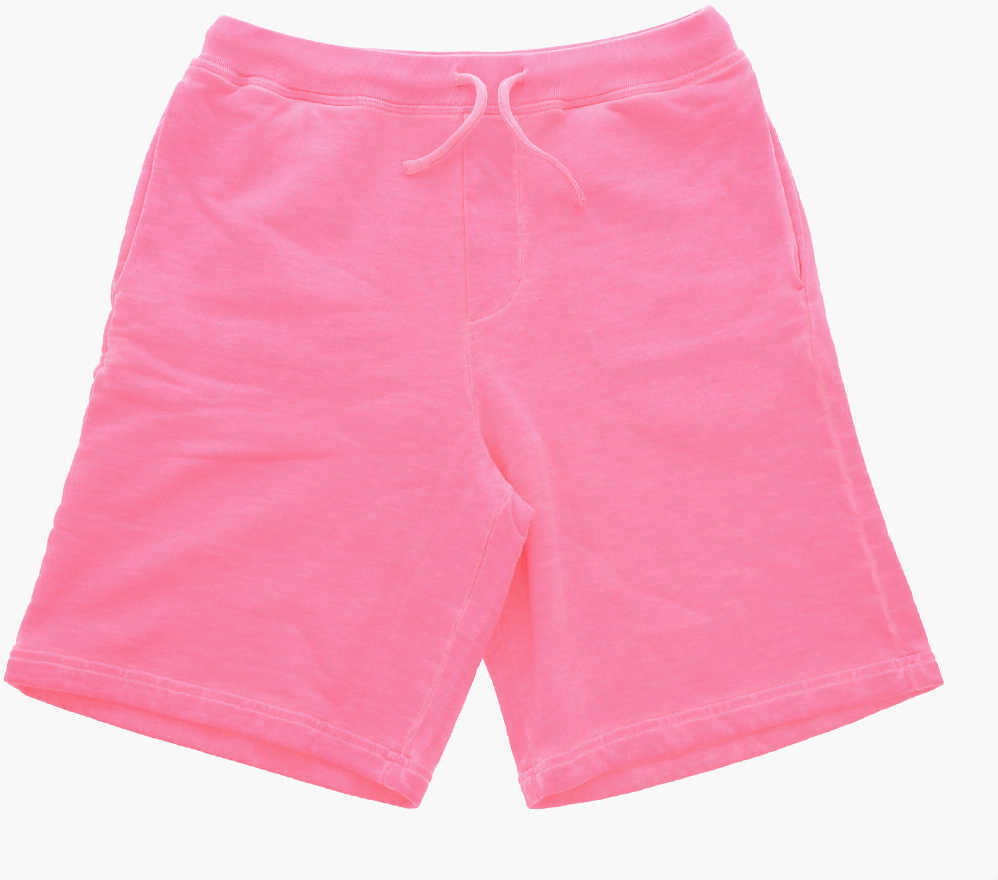 Pantaloni scurti DSQUARED2 Brushed Cotton Icon Shorts With Drawstring Pink Baieti (BM 19710755) 1
