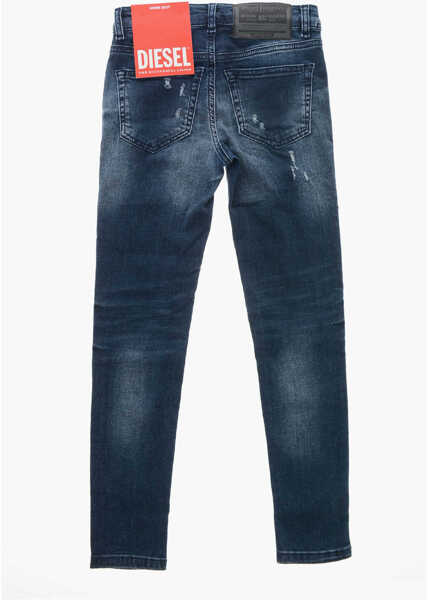 Blugi skinny Diesel Skinny Fit Slandy Delav Denims 10Cm Blue Fete (BM 19710764) 3