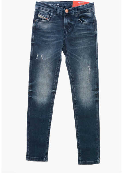 Blugi skinny Diesel Skinny Fit Slandy Delav Denims 10Cm Blue Fete (BM 19710764) 1